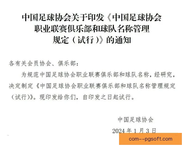 中国足协调整职业联赛中性名政策放宽部分限制